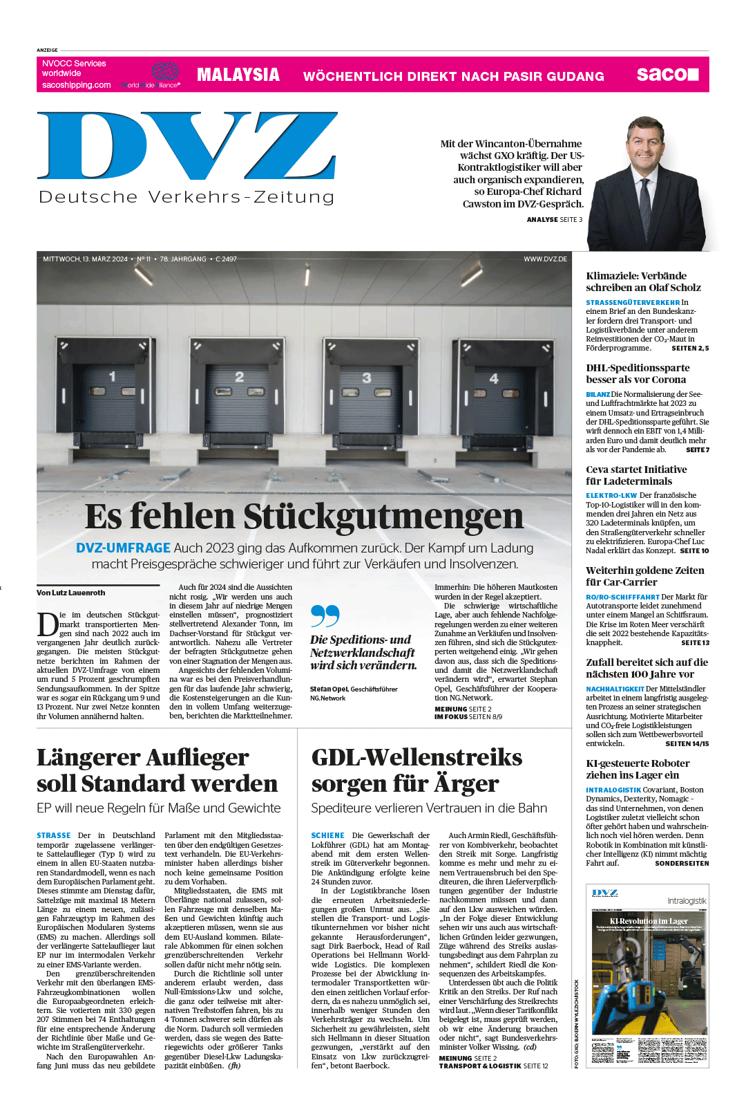 Die Zeitung DVZ