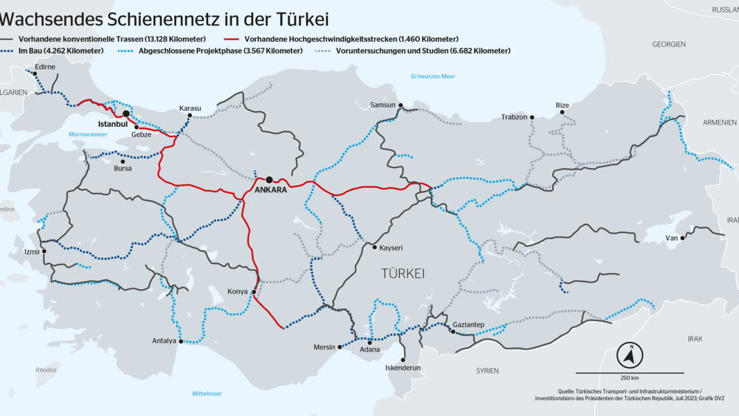 Die Türkei auf dem Weg zum Eisenbahnland DVZ