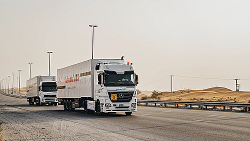 Mit dem Lkw durch die arabischen Wüsten