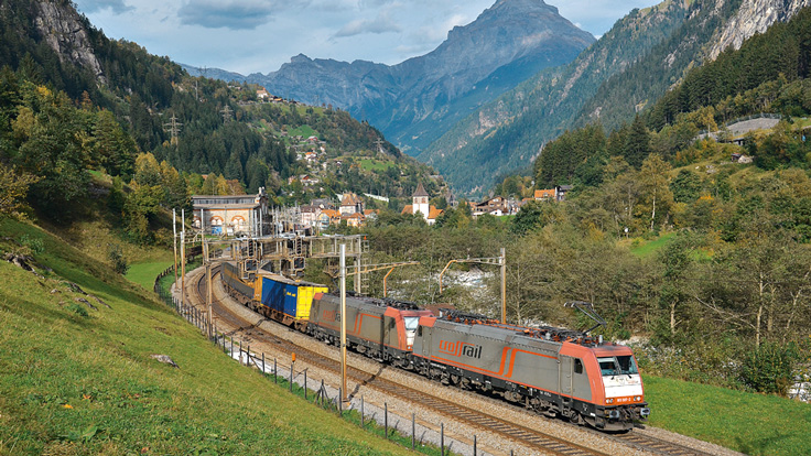 Kerngeschäft der Crossrail ist die durchgehende Traktion von Benelux bis Italien über die Alpen.