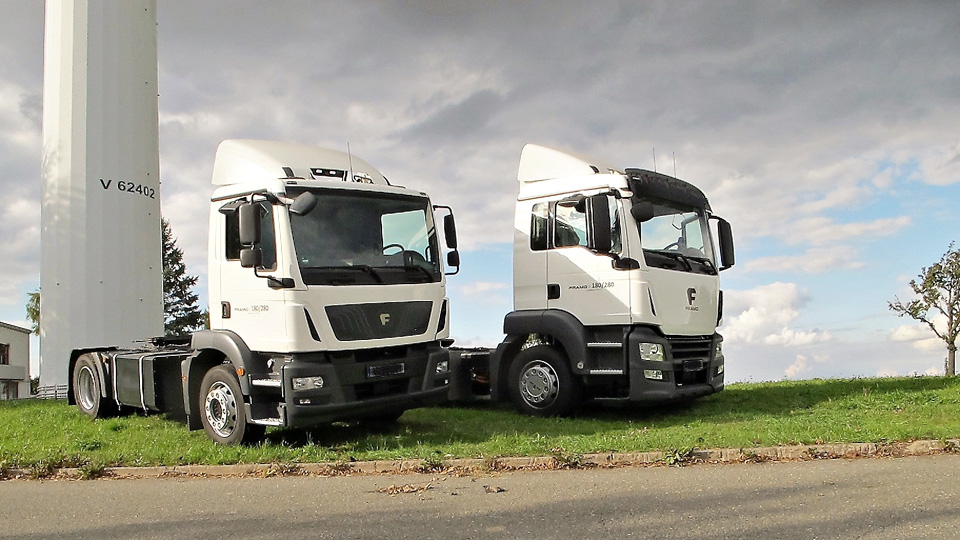 Unter dem wiederbelebten Namen „Framo“, einer ehemaligen sächsischen Fahrzeugmarke, bieten die Tüftler aus dem Chemnitzer Raum den Umbau von schweren Diesel-LKW zu Elektrofahrzeugen an. (Foto: Framo)