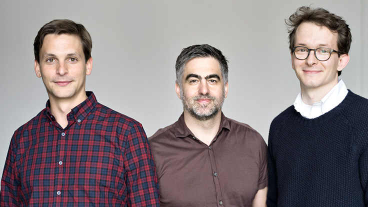 Gabriel Sieglerschmidt, Mark Kirschbaum und Stefan Dörfelt; Frachtraum